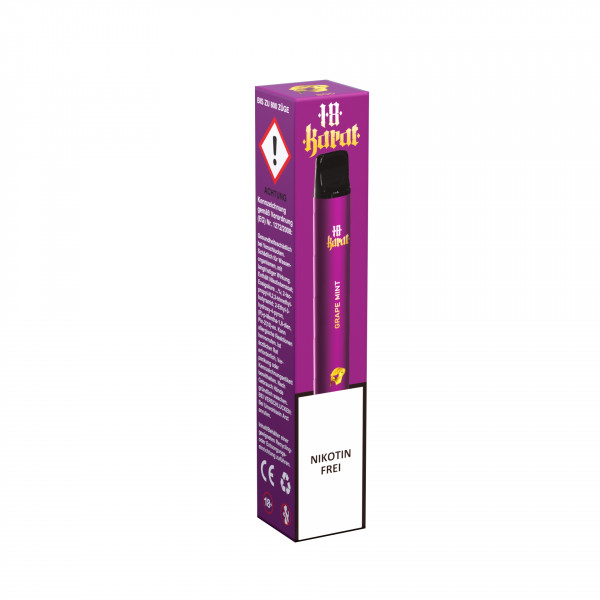 18 Karat 800 E-Zigarette - Grape mint Nikotinfrei