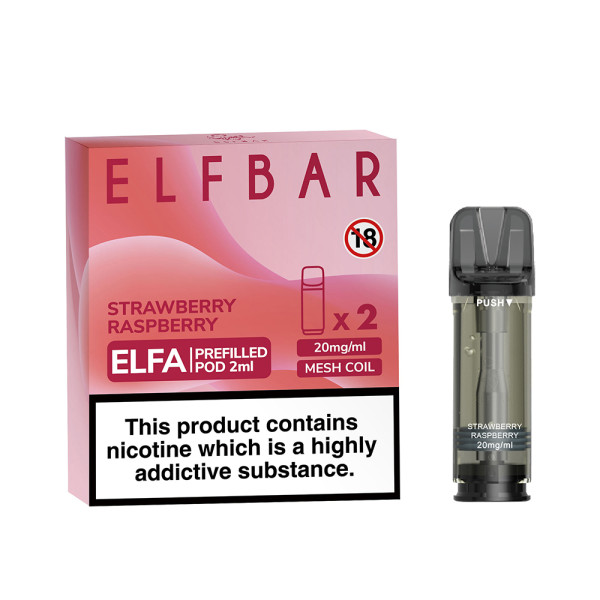 Elf Bar ELFA Pods 20mg (2 Stück) - Strawberry Raspberry