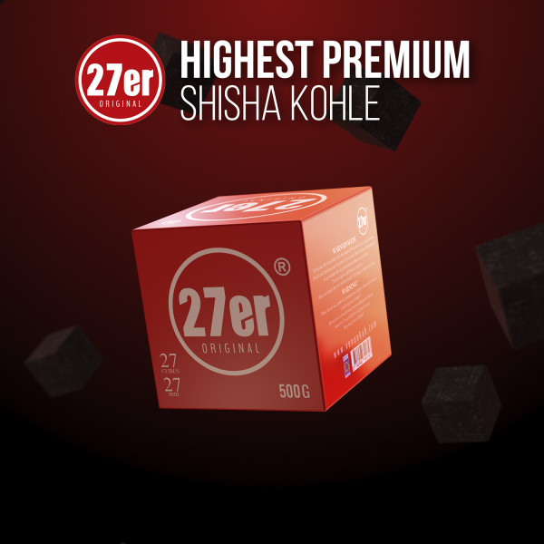 27er Original Shisha Kohle - 0,5KG (Consumer)