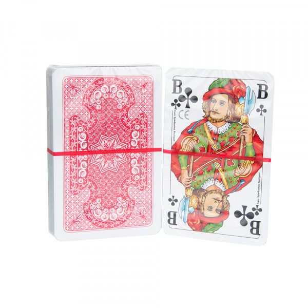 Casino Spielkarten - Rommé Karo Premium Rot