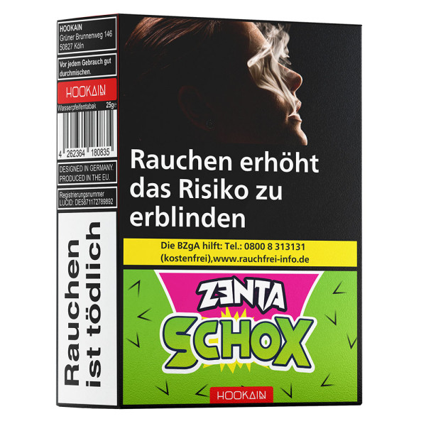 Hookain Tobacco 25g - ZENTA SCHOX (4,20€)