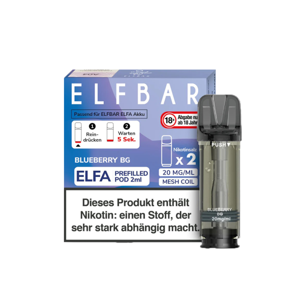 Elf Bar ELFA Pods 20mg (2 Stück) - Blueberry BG