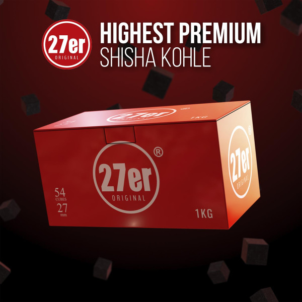 27er Original Shisha Kohle - 1KG (Consumer)