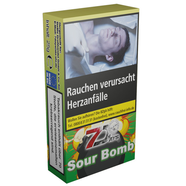 7 Days Platin Tabak 25g - Sour Bomb (3,90€)