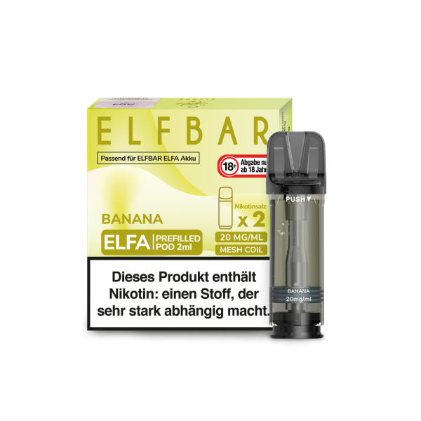Elf Bar ELFA Pods 20mg (2 Stück) - Banana