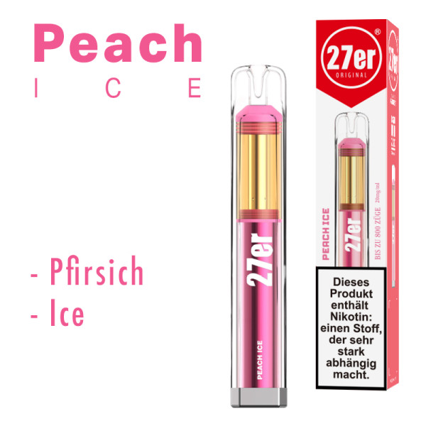 27er Original 800 E-Zigarette - Peach Ice