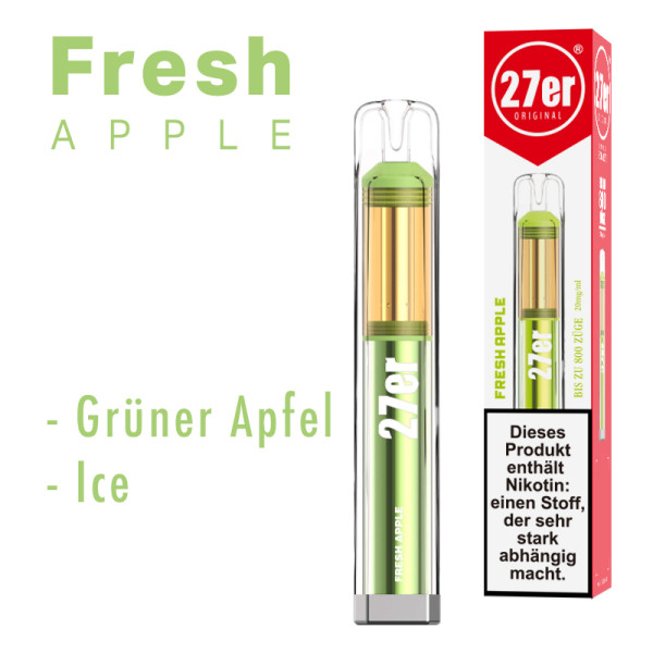 27er Original 800 E-Zigarette - Fresh Apple