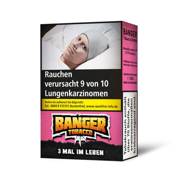 Banger Tobacco 25g - 3 MAL IM LEBEN (4,00€)