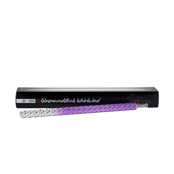 Jookah - Glas Mundstück JK-024 Whirlwind Purple Matt
