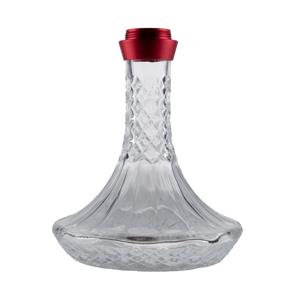 Jookah Ersatzglas ALK002-A mit Gewinde Klein Red