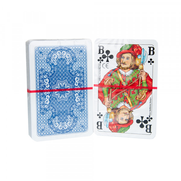 Casino Spielkarten - Rommé Karo Premium Blau