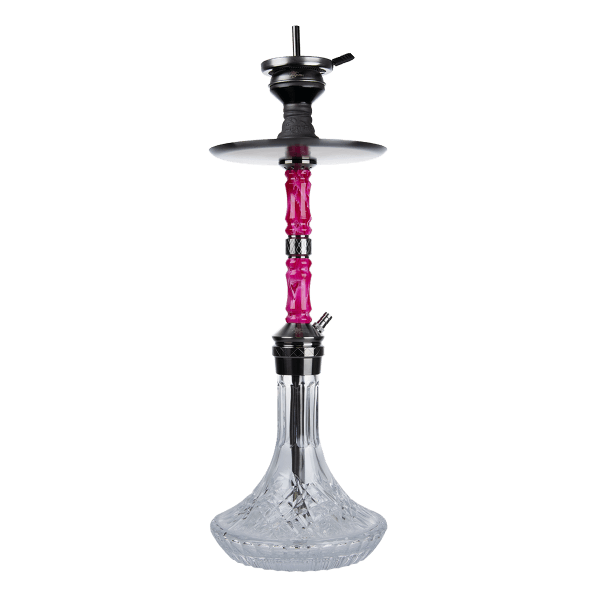 Jookah Edelstahl Shisha - Royal Flush - Black Steel Pink