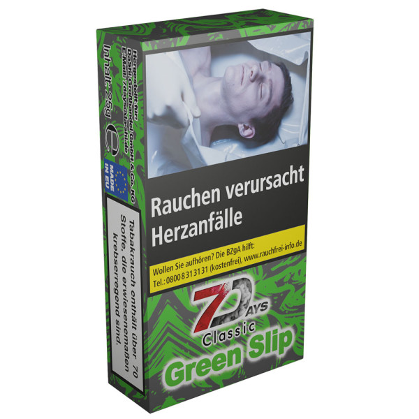 7 Days Platin Tabak 25g - Green Slip (3,90€)