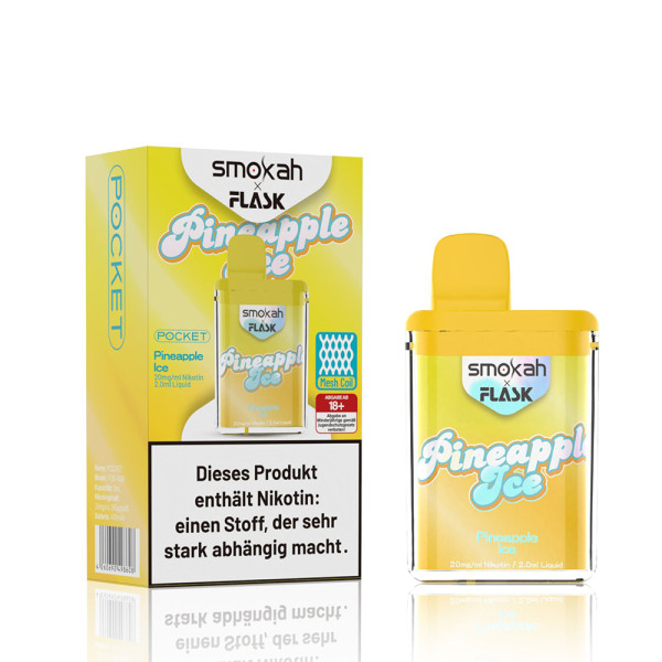 Smokah x Flask Pocket E-Zigarette 600 - Pineapple Ice